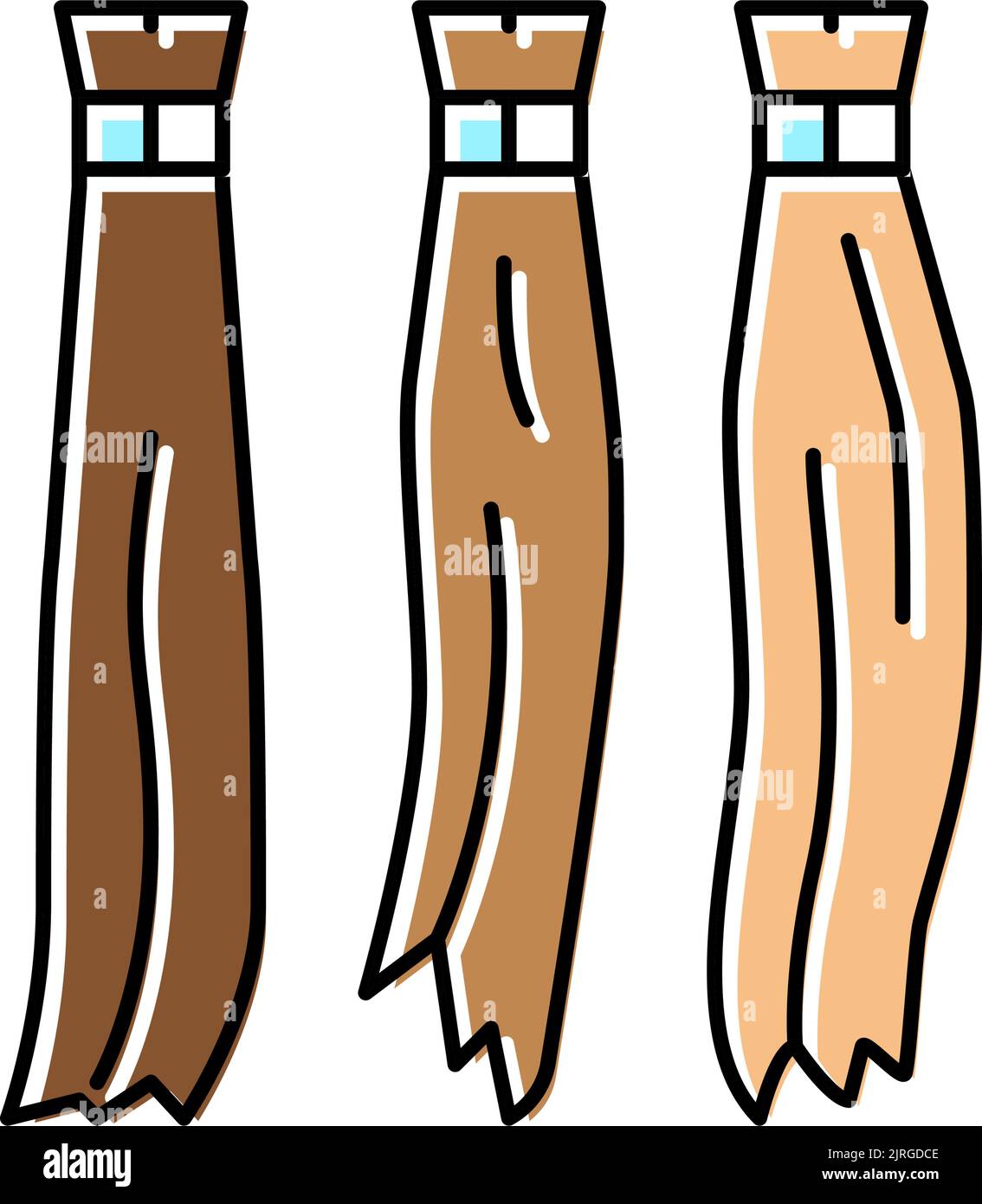 natural hair color icon vector illustration Stock Vector Image & Art ...