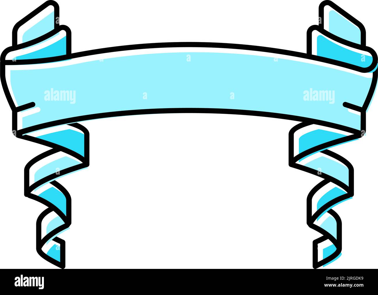 retro ribbon banner design color icon vector illustration Stock Vector ...