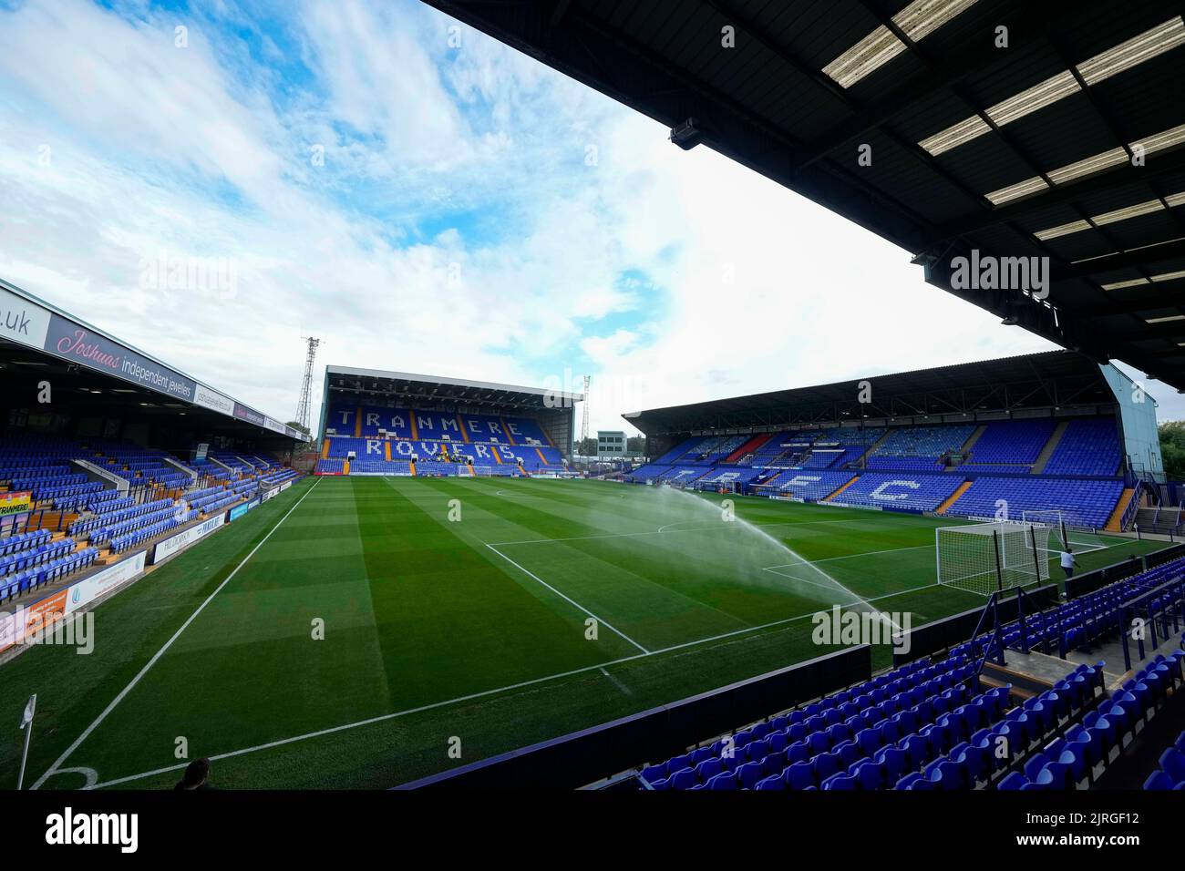General view of Prenton Park Stadium before the game between Tranmere Rovers and Newcastle United Stock Photo