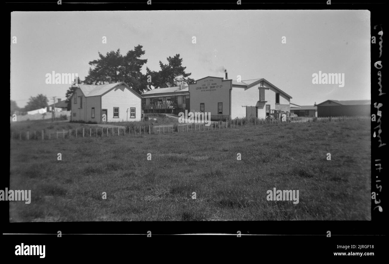 Horowhenua Geological and Tararua Range, 14 December 1936, North Island, by Leslie Adkin. Stock Photo