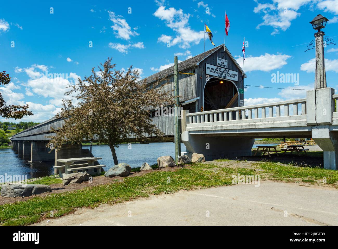 The famous Hartland Covered Bridge in Hartland, New Brunswick, Canada Stock  Photo - Alamy