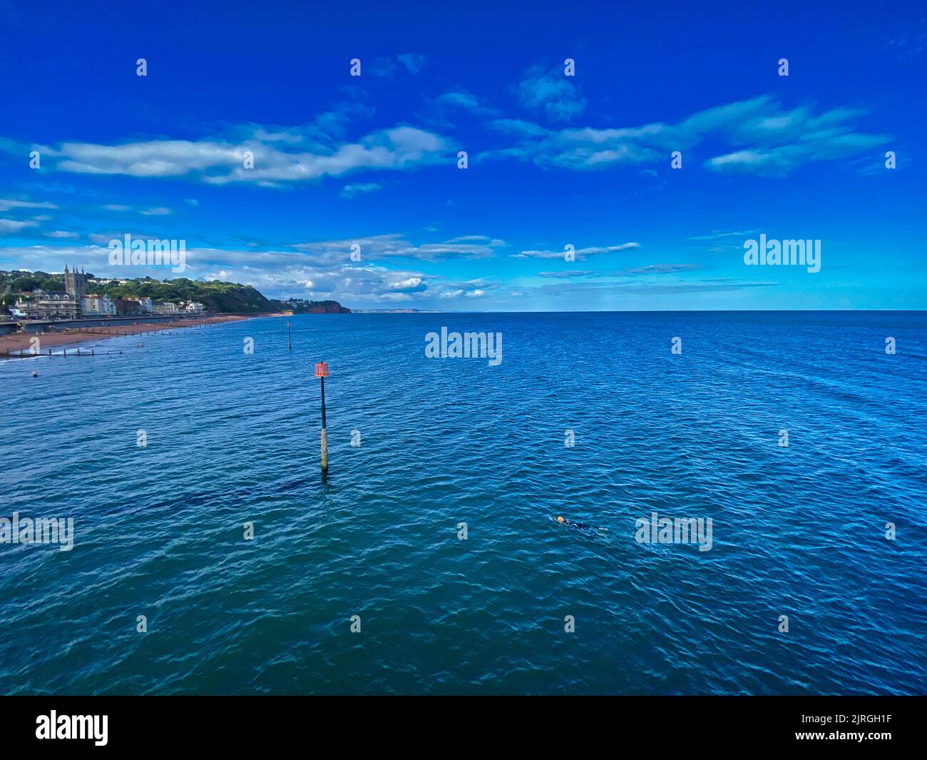 Teignmouth Beach in South Devon Stock Photo Alamy