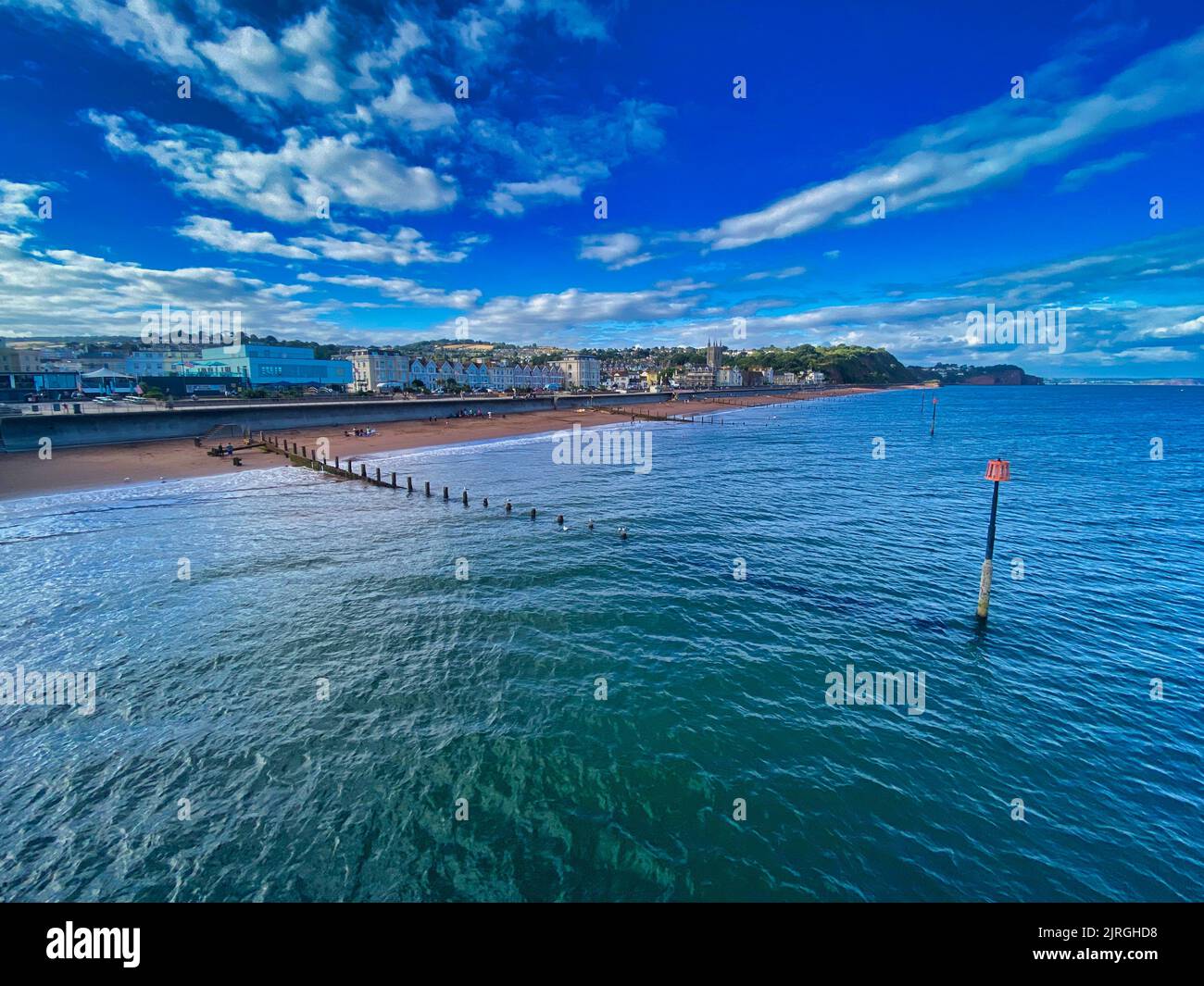 Teignmouth Beach in South Devon Stock Photo Alamy