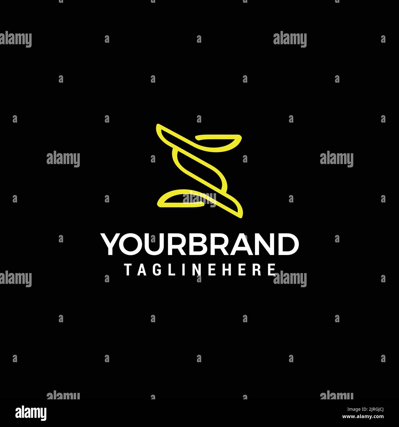 s letter minimal simple logo line design template vector Stock Vector ...