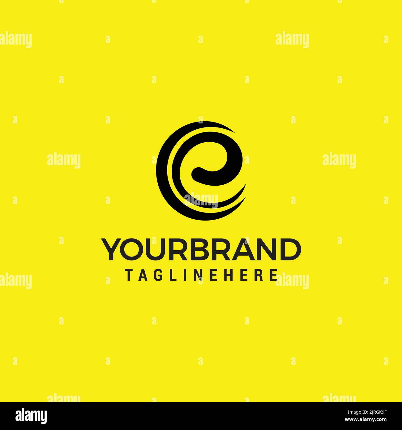 Alphabet letters monogram logo CE or EC logo design template vector Stock Vector