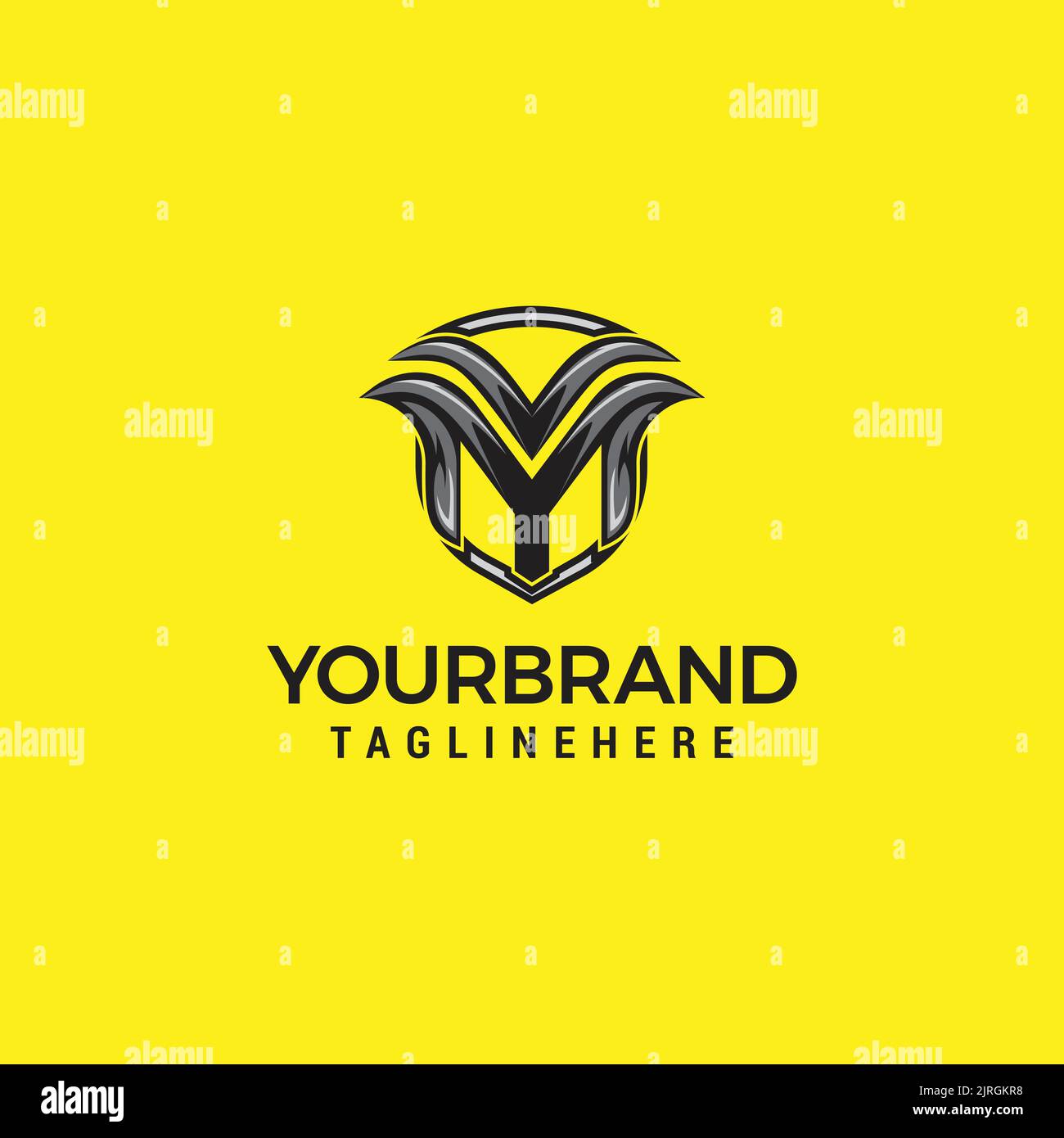 VM MV Abstract initial monogram letter alphabet logo design Stock ...