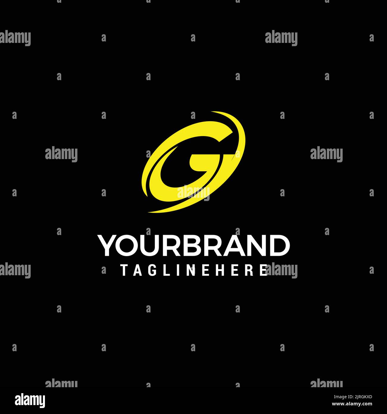 Corporation Letter G Logo With Creative Curved Swoosh Icon Vector ...