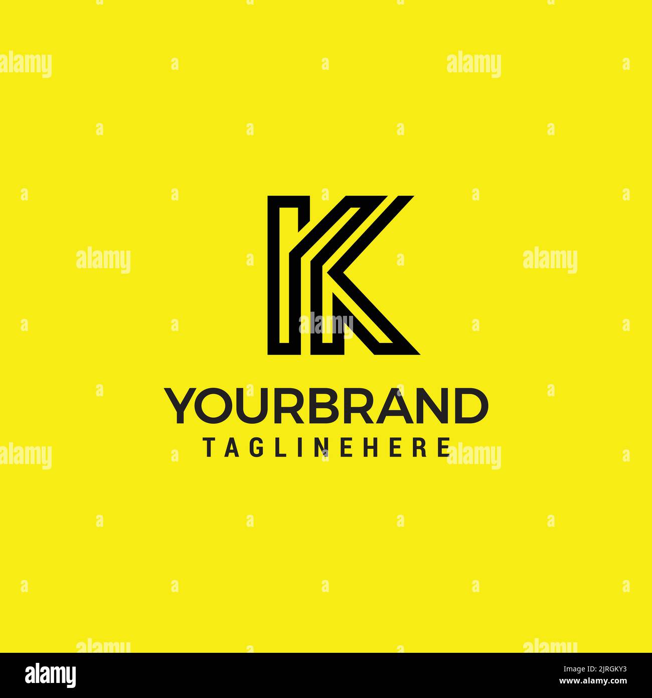 Initial K modern monogram and elegant logo design Professional Letters ...
