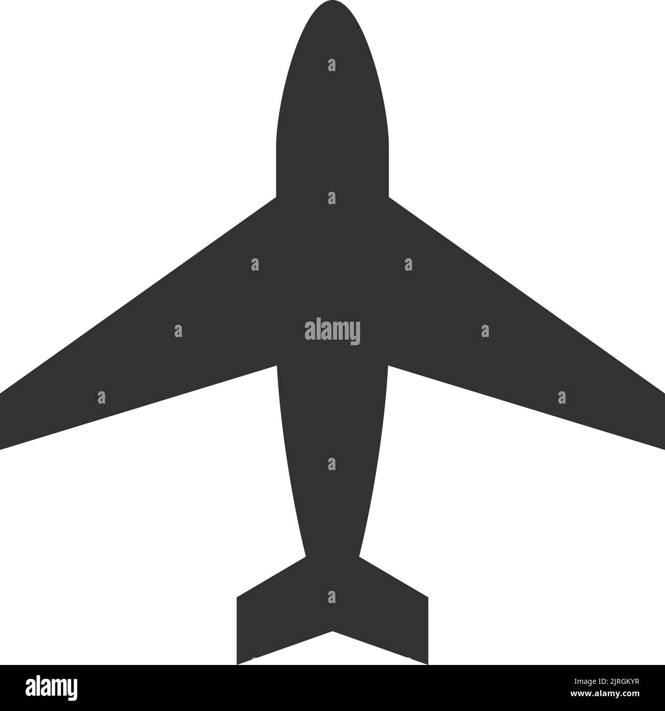 Airplane black icon. Flight sign. Airport symbol Stock Vector