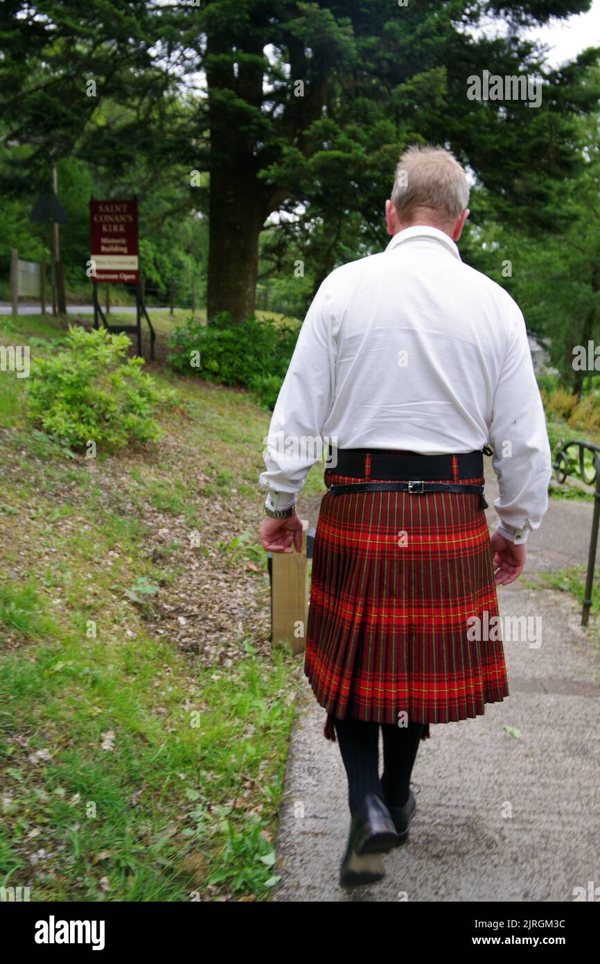 Traditional scottish kilt Stock Photo - Alamy