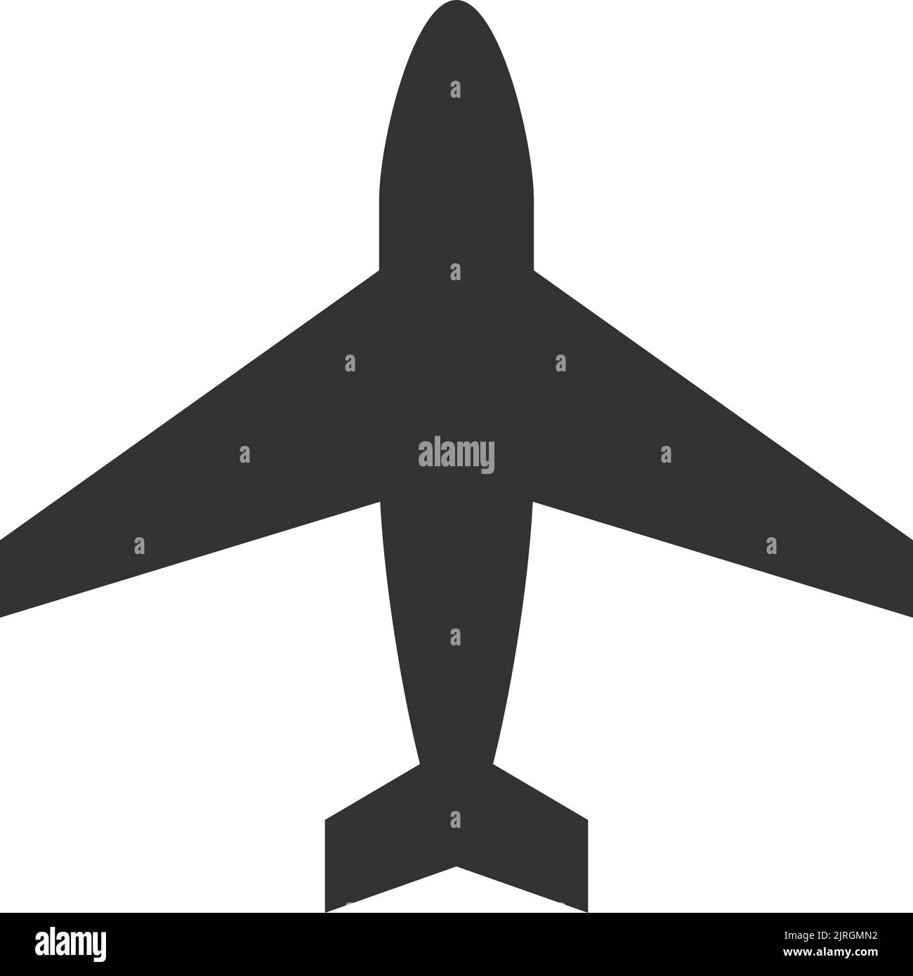 Airplane black icon. Flight sign. Airport symbol Stock Vector
