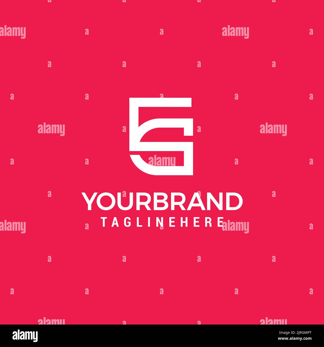 Initial letter EG monogram Logo Line Design Template Vector Stock Vector