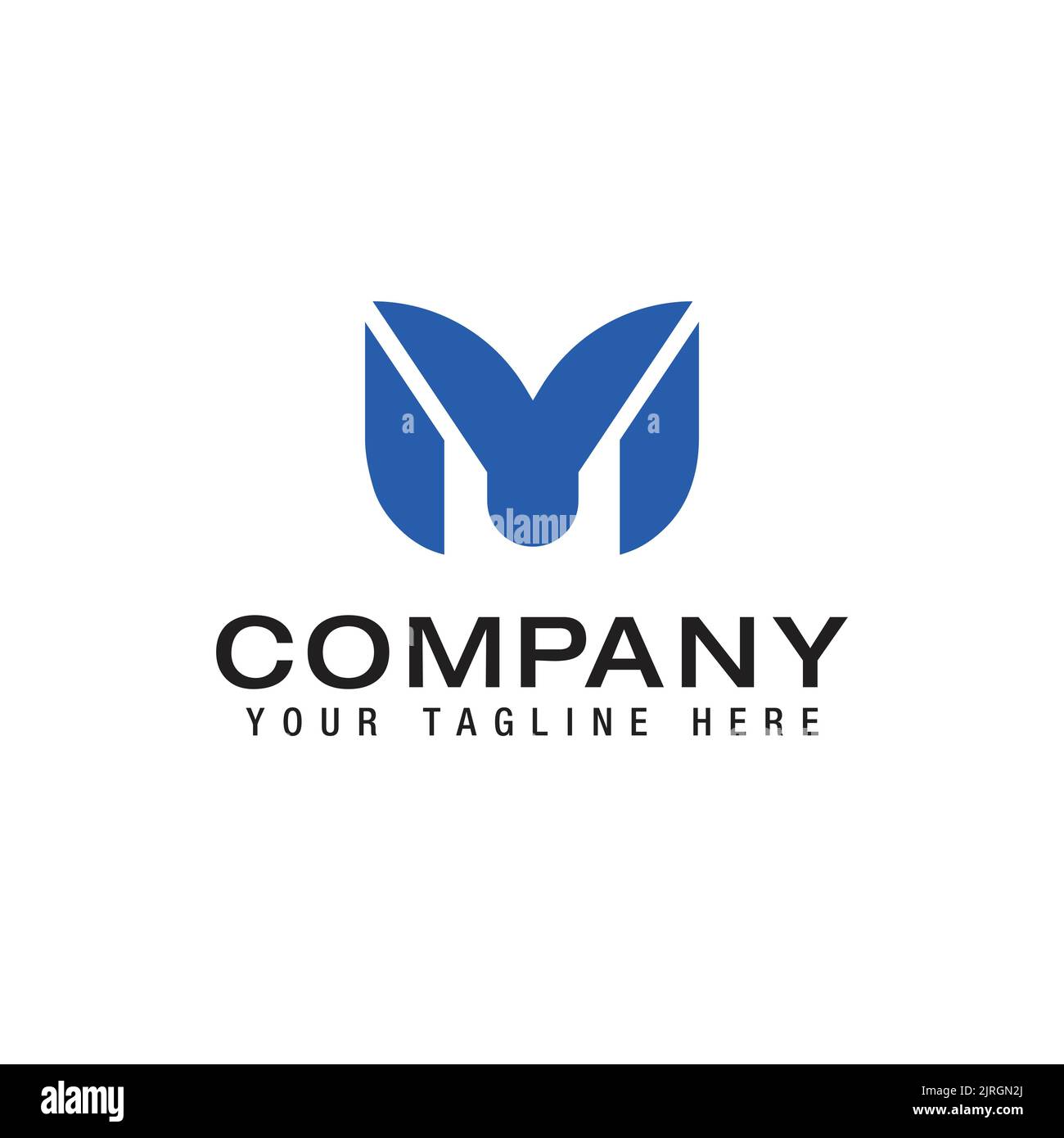 Abstract letter YM logo Modern template design. Vector illustration Stock Vector