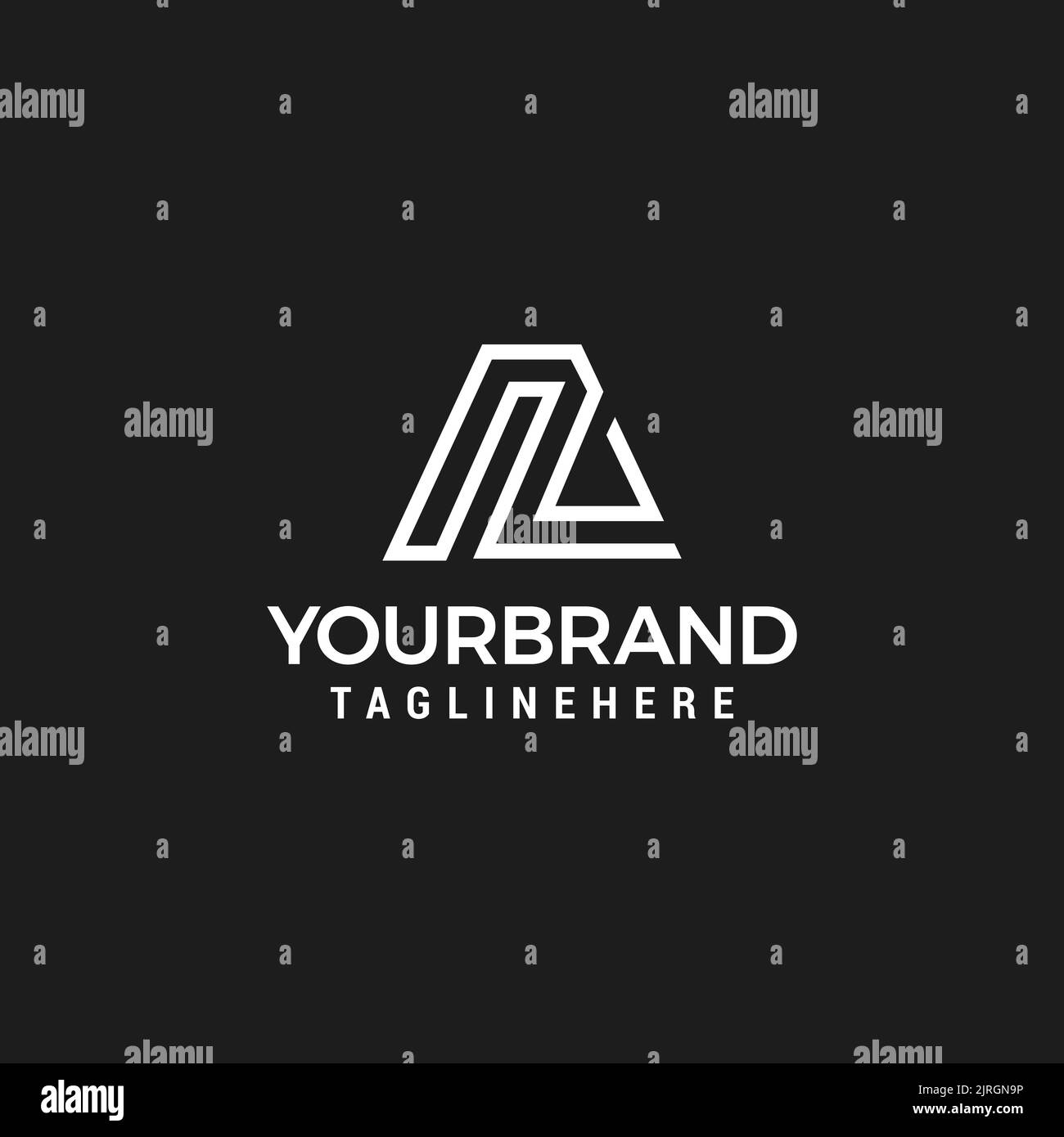 initial NA AN logo vector design template logo business Stock Vector