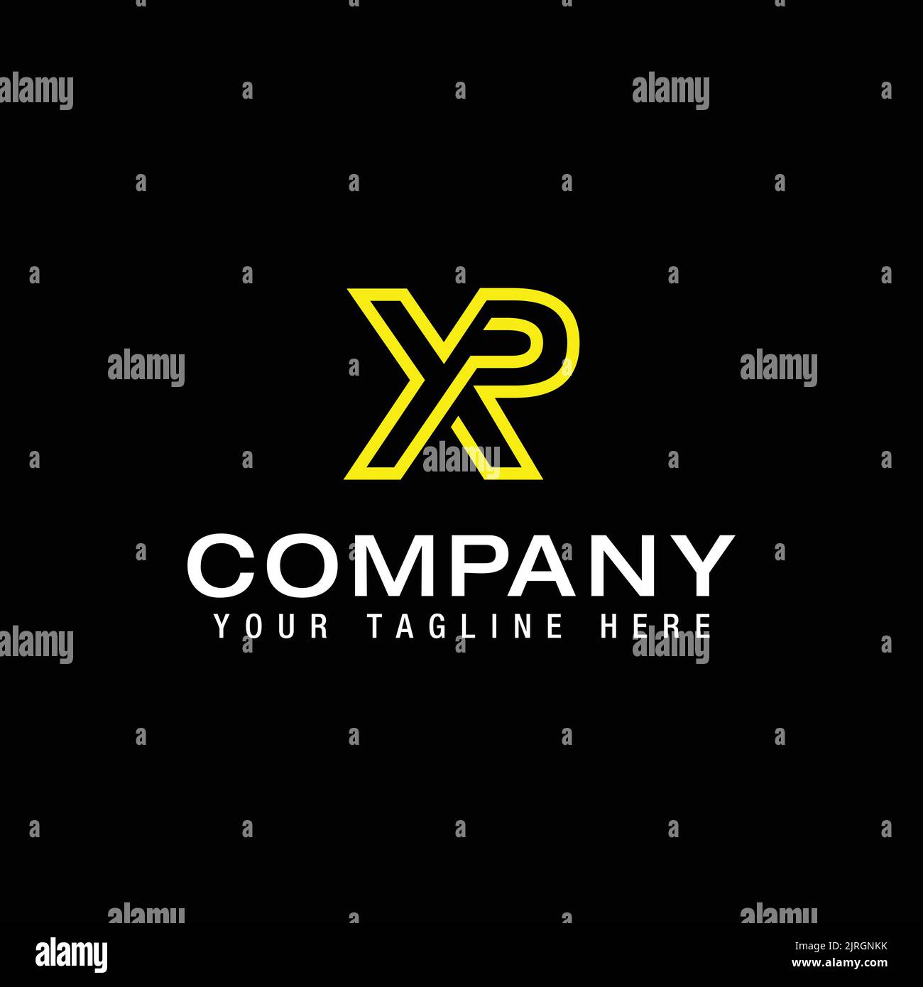 Creative Letters XP, PX Logo Design Vector Template. Initial Letters XP Logo Design Stock Vector