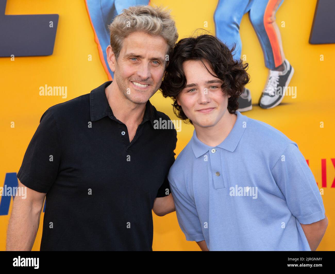 23 August 2022 Los Angeles, California Joey McIntyre and Griffin(02)