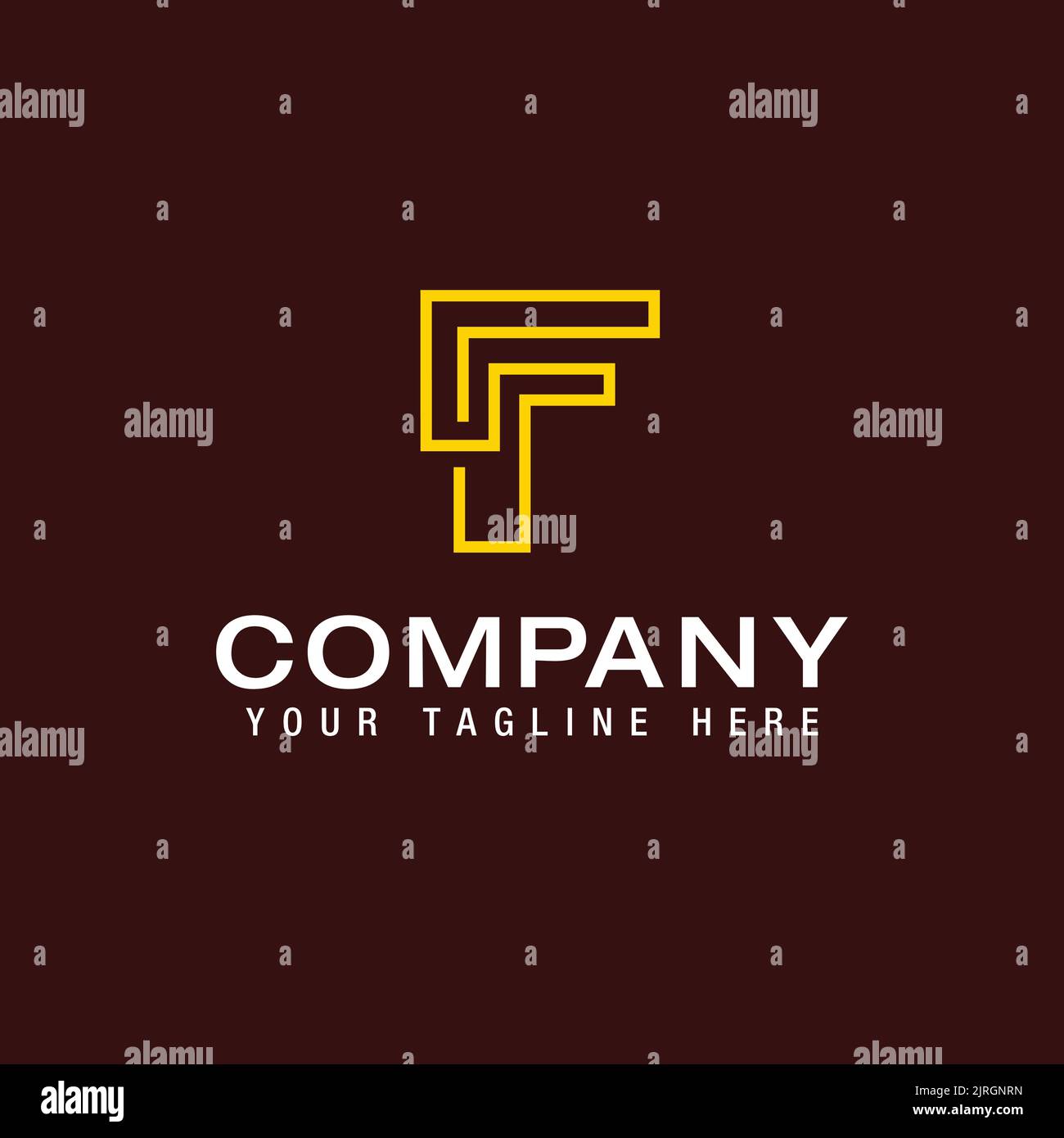 Vector graphic creative line alphabet symbol. Letter F Logo Design ...
