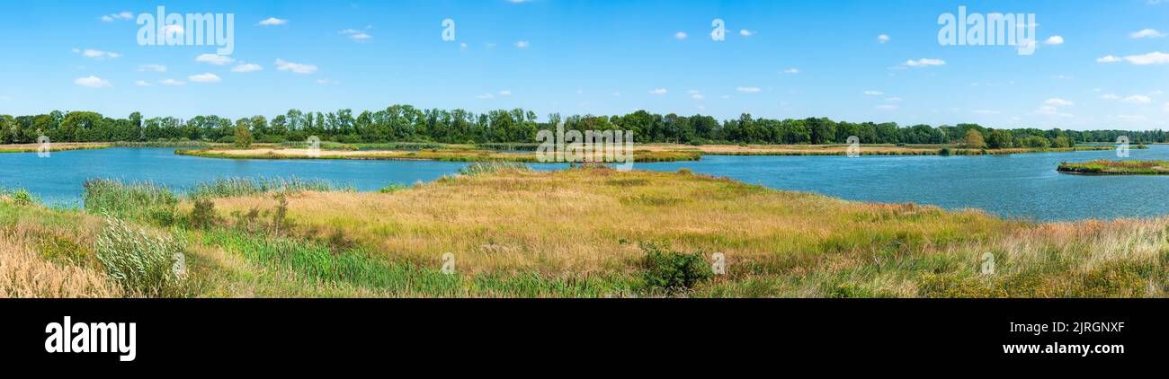 The Ohre-Dromling nature reserve is located in the Altmark district of Salzwedel and in the district of Borde in Saxony-Anhalt Stock Photo