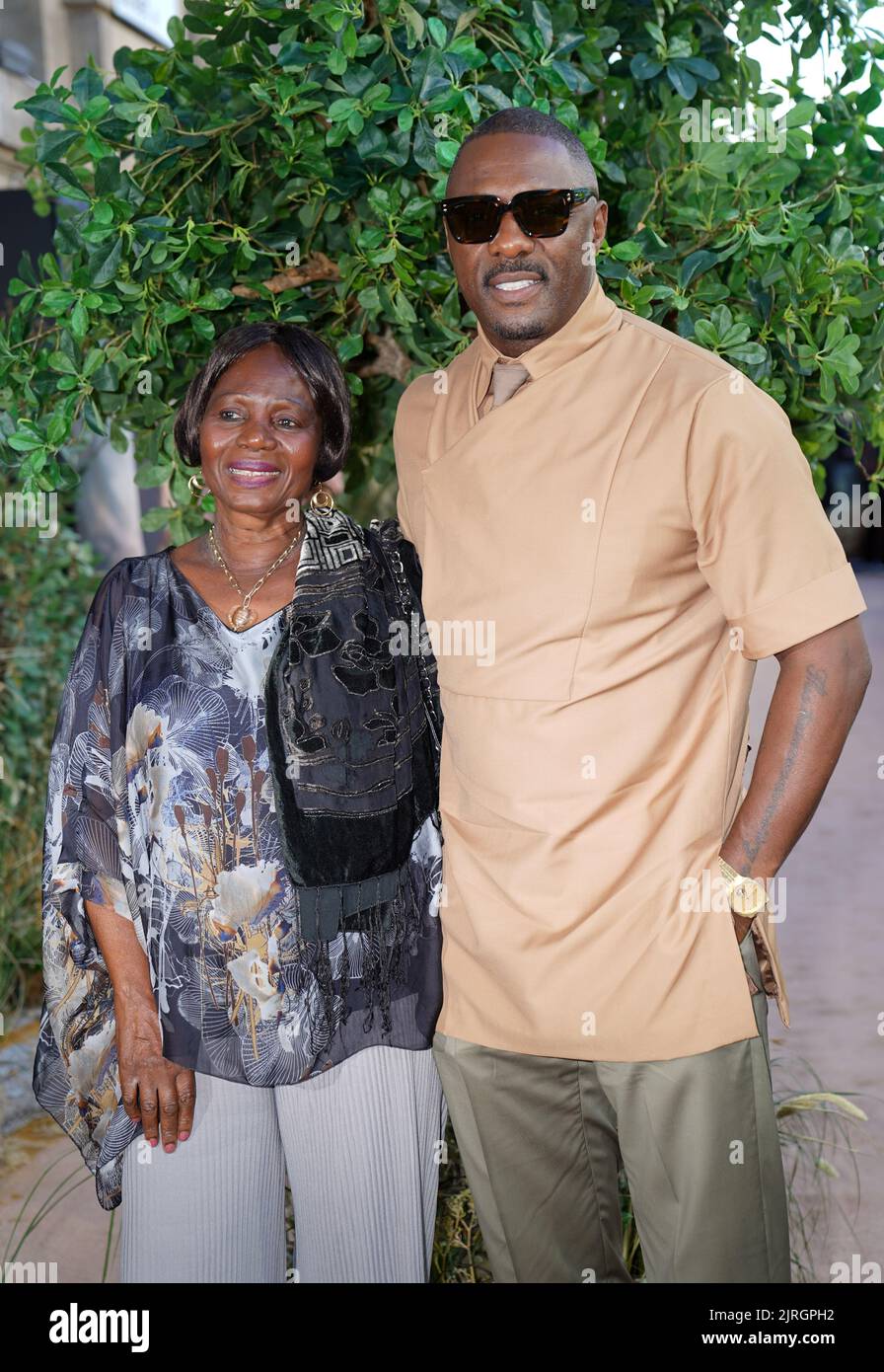 Idris Elba with mother Eve Elba at a special screening of Beast at the