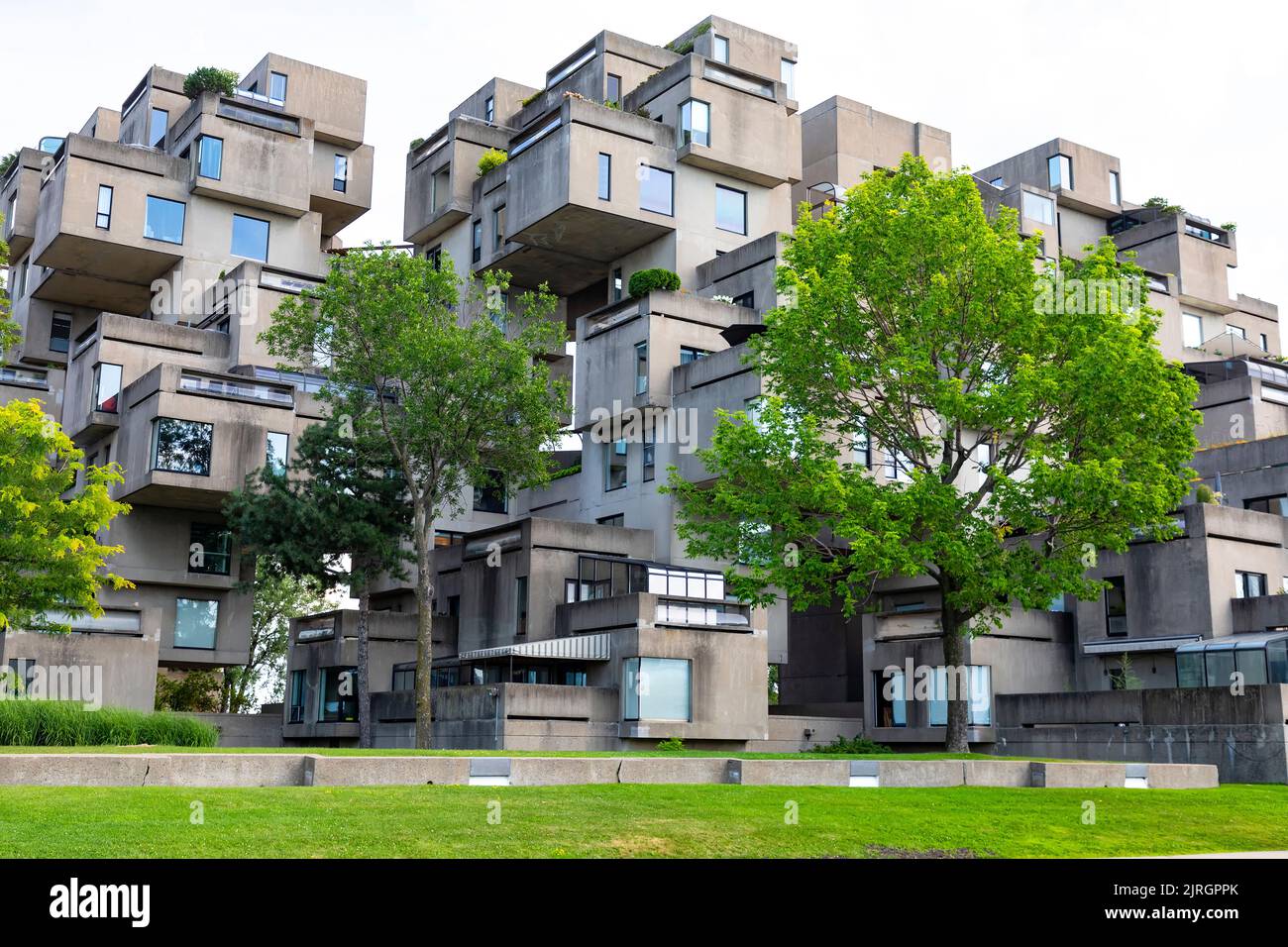 Habitat 67, modern architecture in Montreal, Canada. Stock Photo