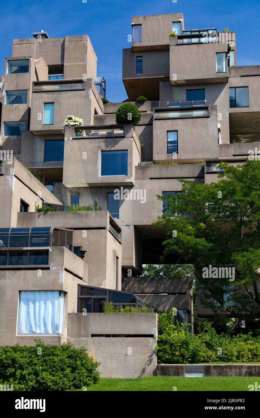 Habitat 67, modern architecture in Montreal, Canada. Stock Photo