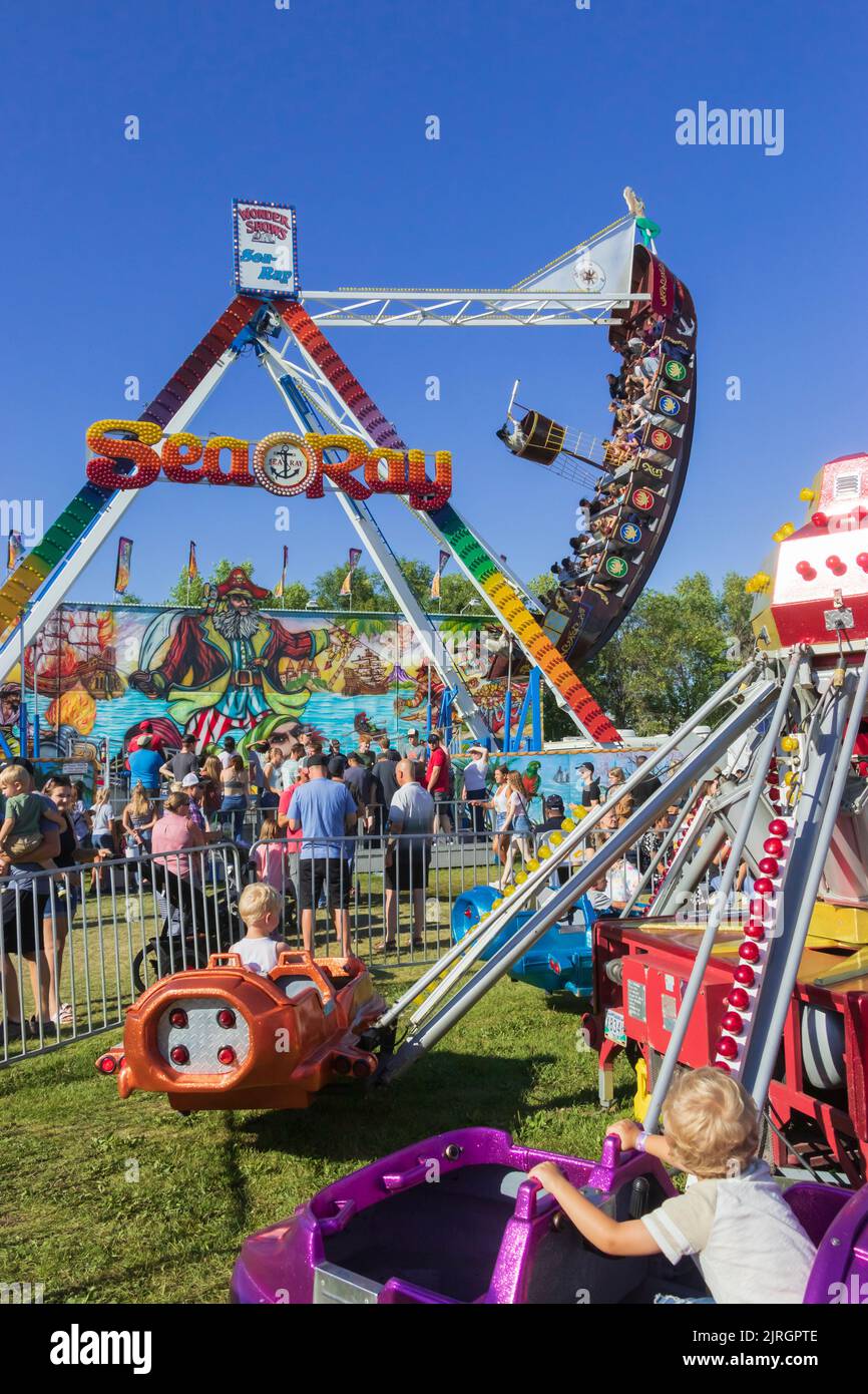 The Wonder shows Midway at the Harvest Festival in Winkler, Manitoba