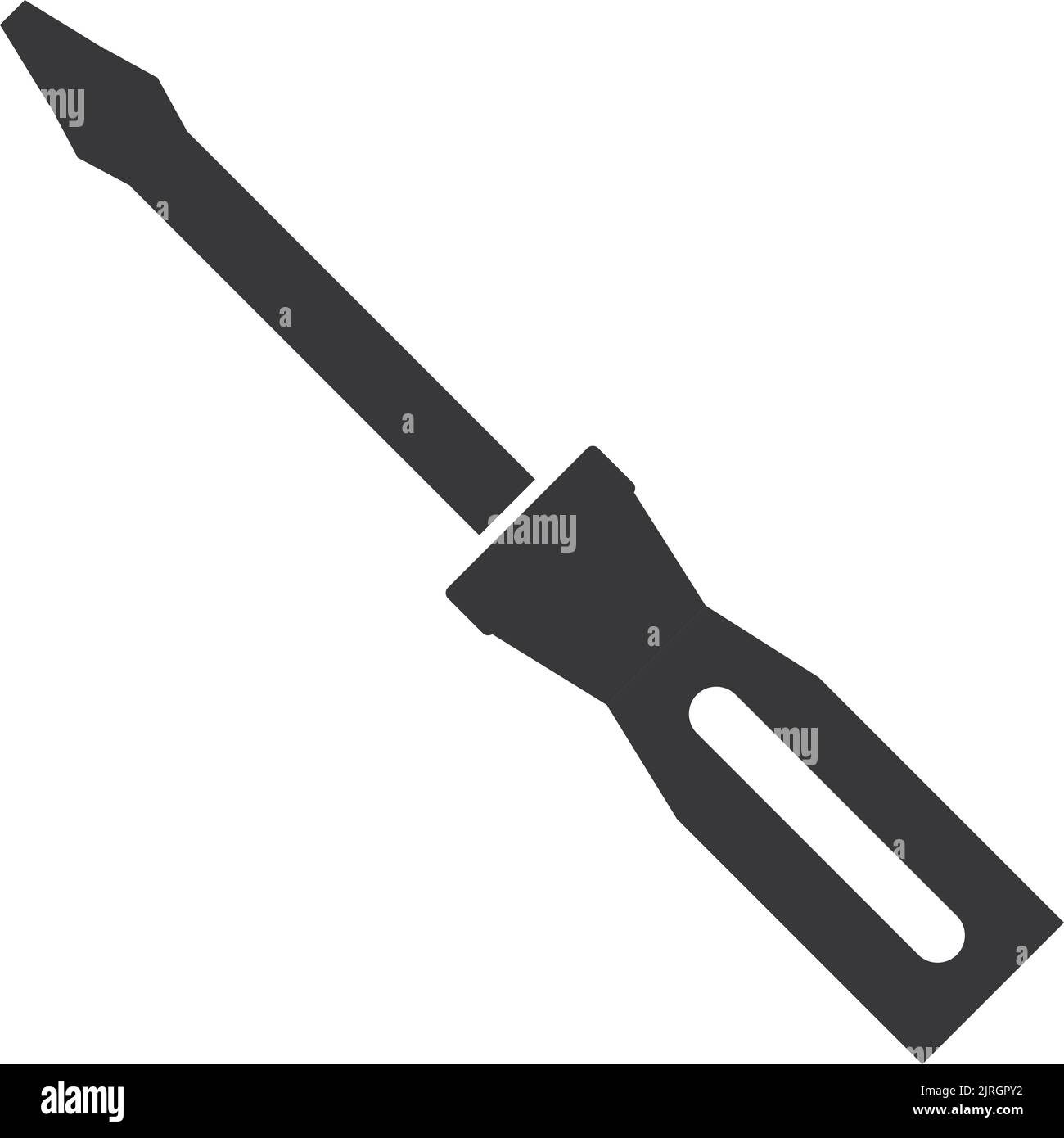 Screwdriver icon. Handyman tool. Repair black symbol Stock Vector Image