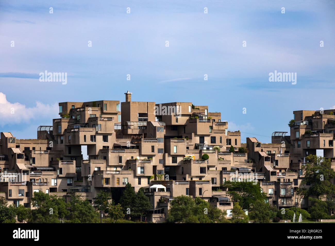 Habitat 67, modern architecture in Montreal, Canada Stock Photo Alamy