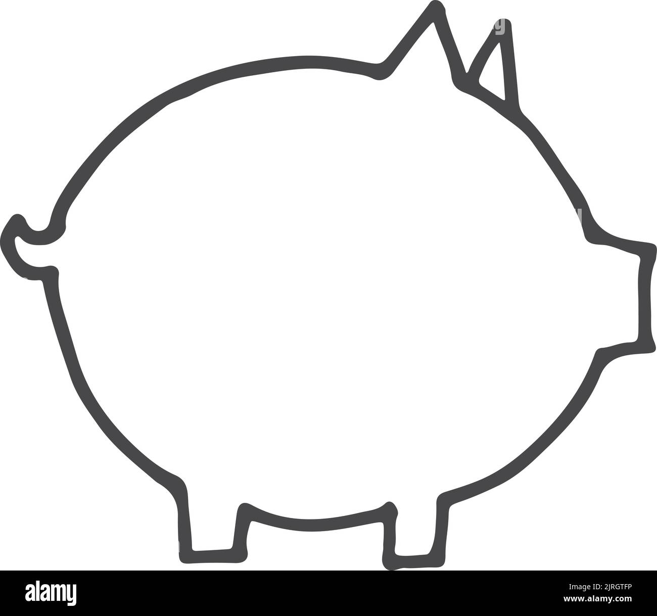 pig-doodle-hand-drawn-baby-animal-icon-stock-vector-image-art-alamy