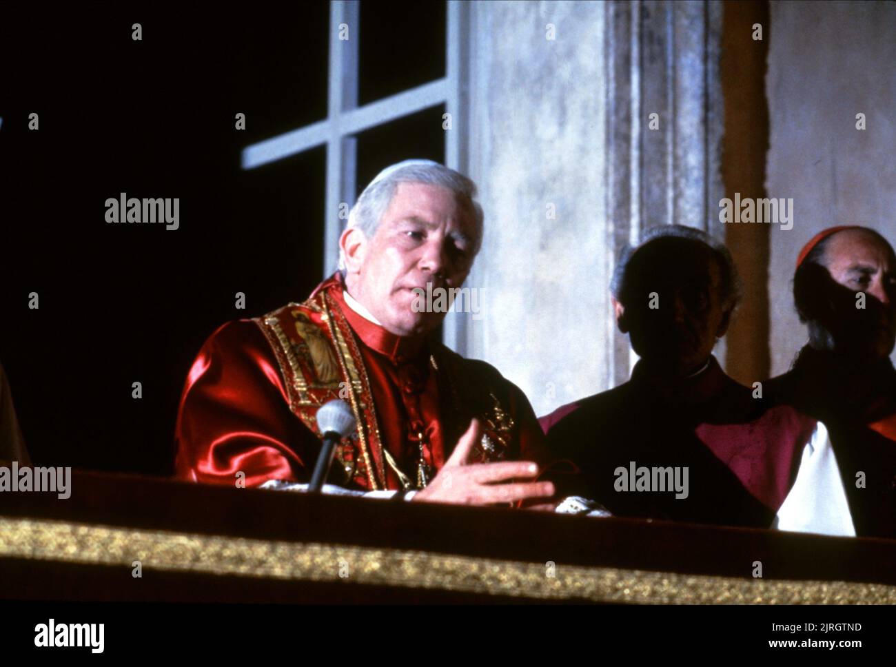 ALBERT FINNEY, POPE JOHN PAUL II, 1984 Stock Photo