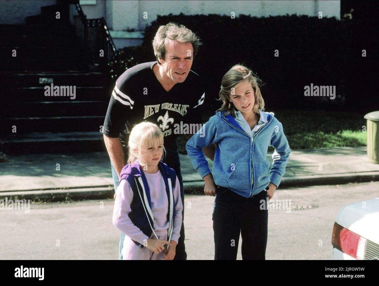 CLINT EASTWOOD, JENNY BECK, ALISON EASTWOOD, TIGHTROPE, 1984 Stock Photo