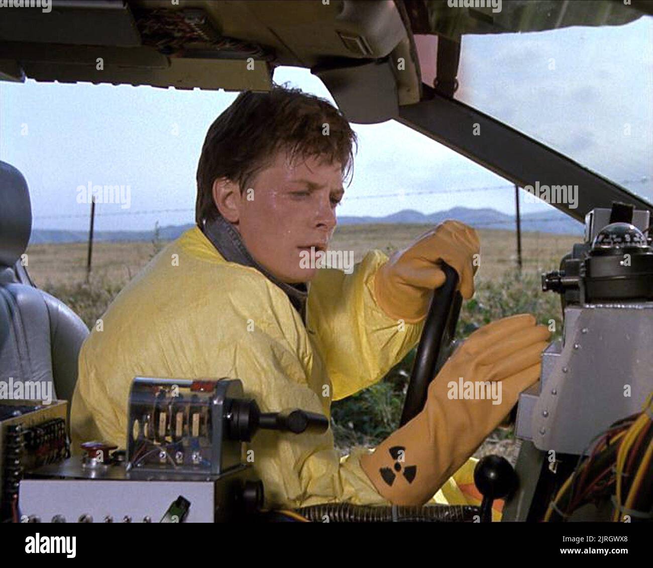 Michael j fox back to the future 1985 stock photo alamy