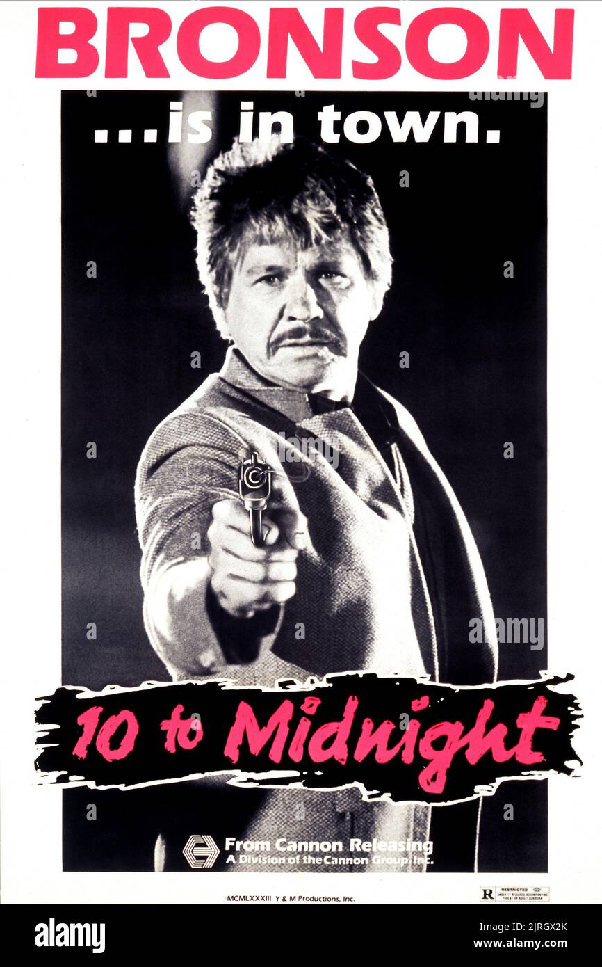CHARLES BRONSON POSTER, 10 TO MIDNIGHT, 1983 Stock Photo - Alamy