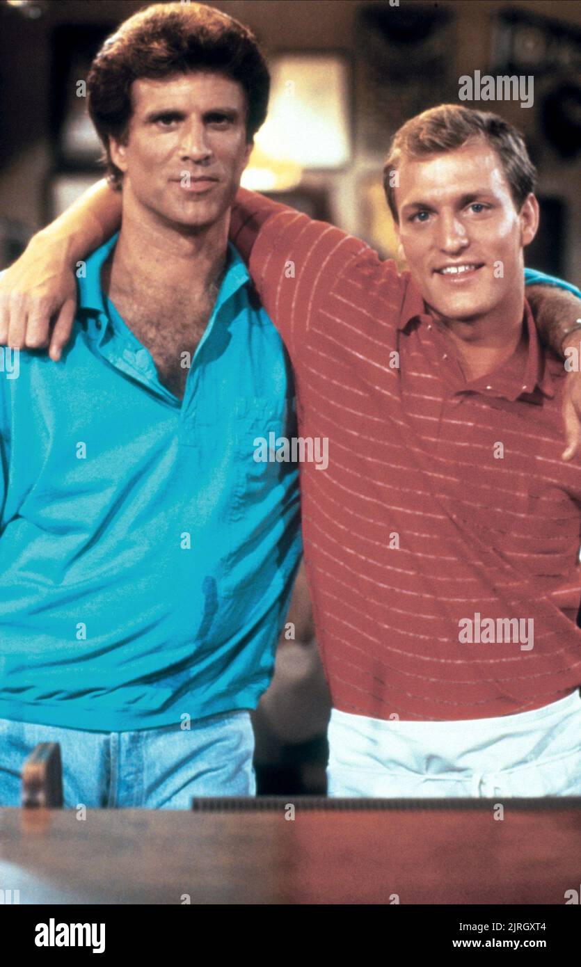 TED DANSON, WOODY HARRELSON, CHEERS, 1982 Stock Photo Alamy