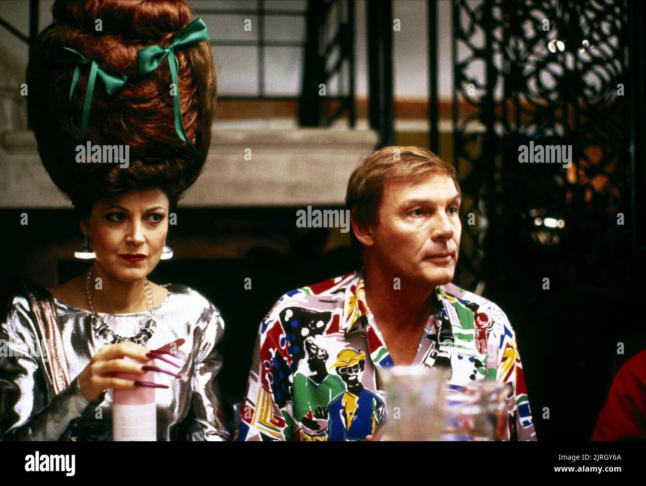 CANDICE AZZARA, ADAM WEST, DOIN' TIME ON EARTH, 1988 Stock