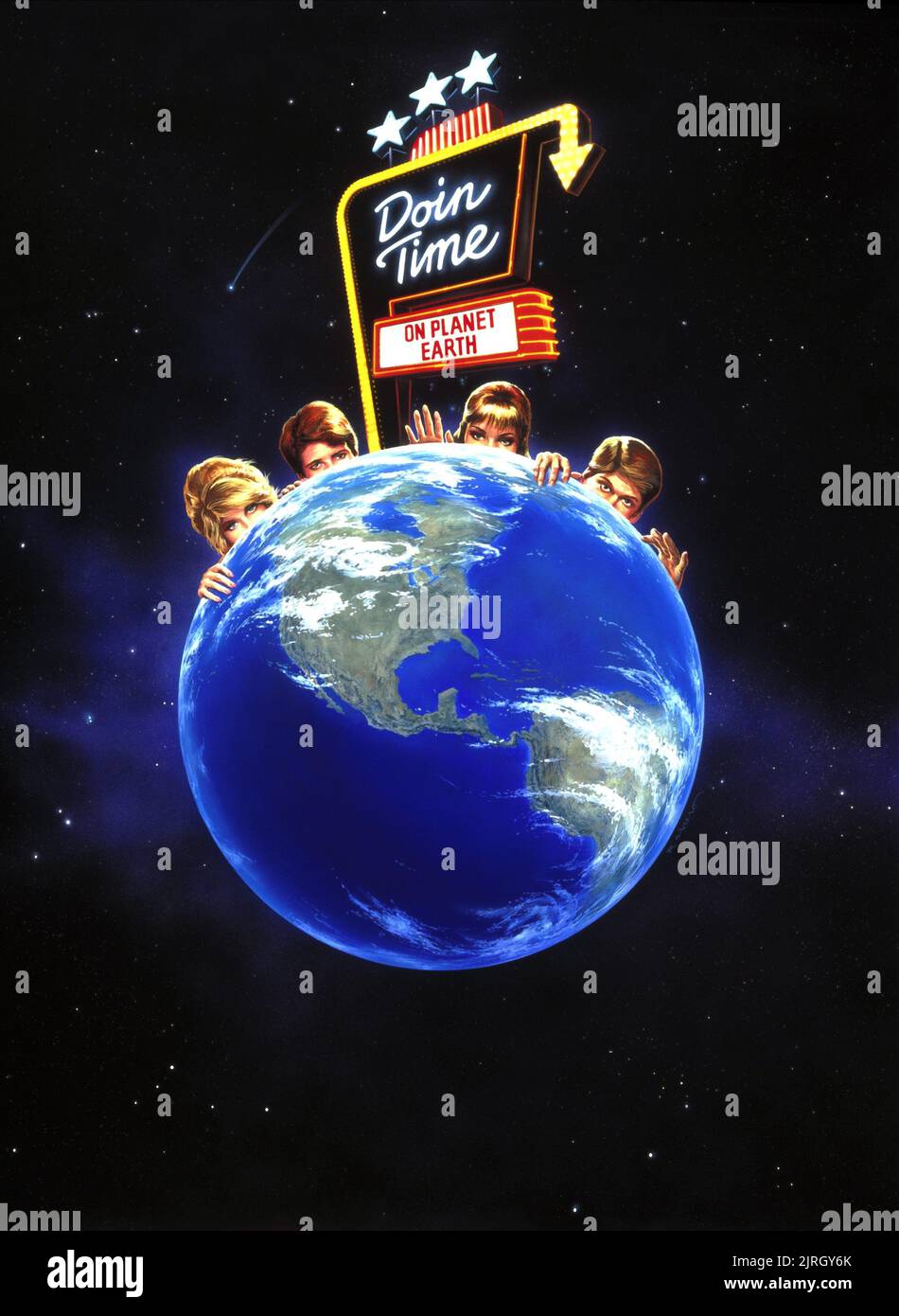 MOVIE POSTER, DOIN' TIME ON EARTH, 1988 Stock Photo Alamy