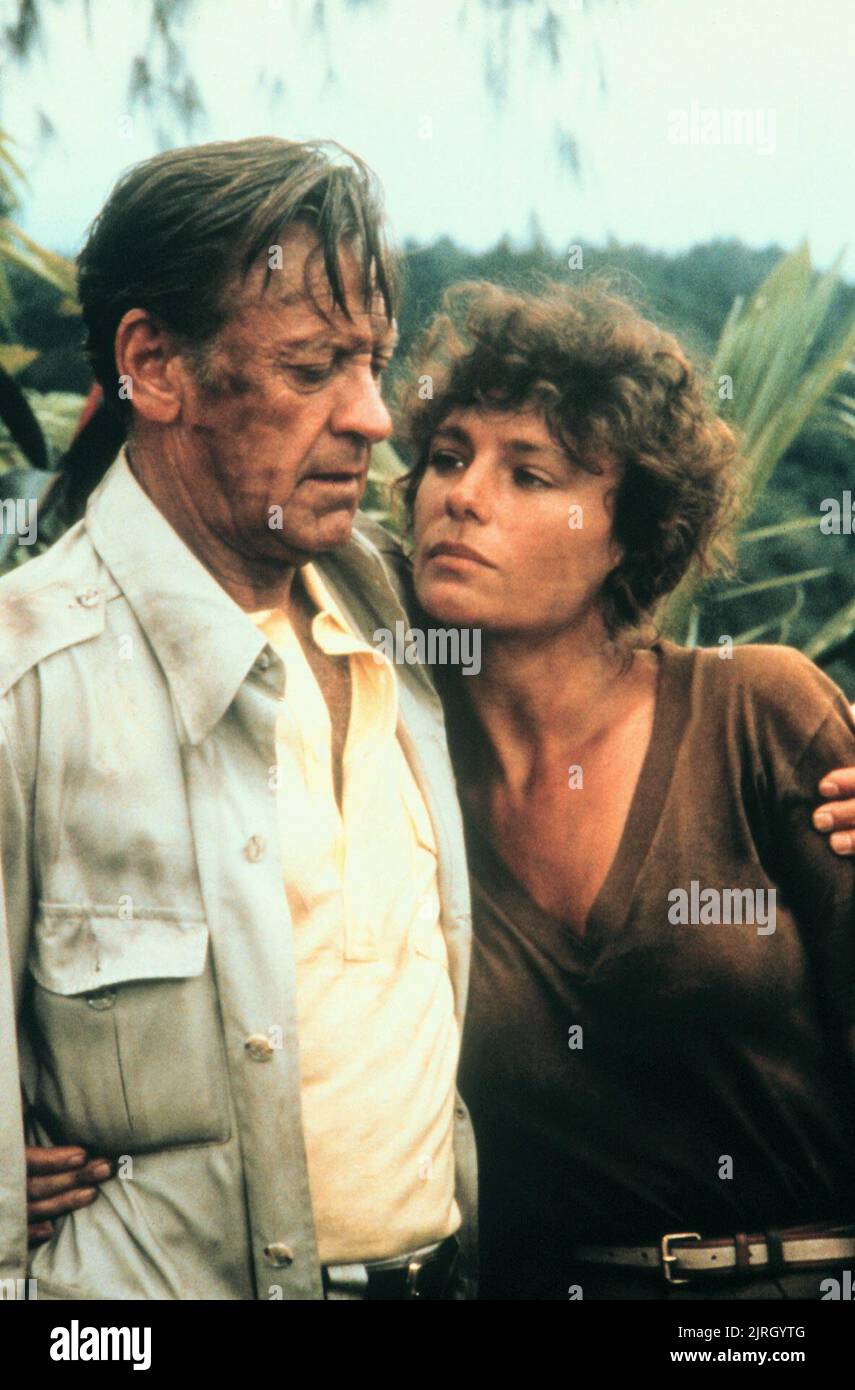 WILLIAM HOLDEN, JACQUELINE BISSET, WHEN TIME RAN OUT..., 1980 Stock Photo