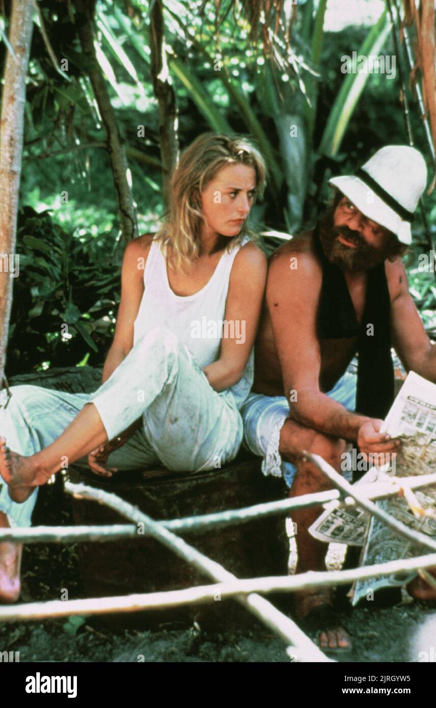AMANDA DONOHOE, OLIVER REED, CASTAWAY, 1986 Stock Photo Alamy