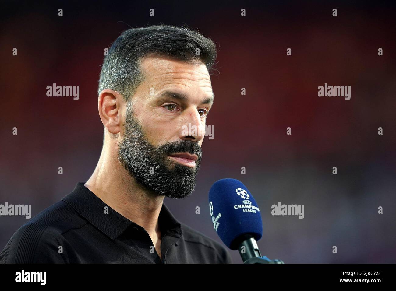 PSV Eindhoven head coach Ruud van Nistelrooy before the UEFA Champions League qualifying match at PSV Stadion, Eindhoven. Picture date: Wednesday August 24, 2022. Stock Photo