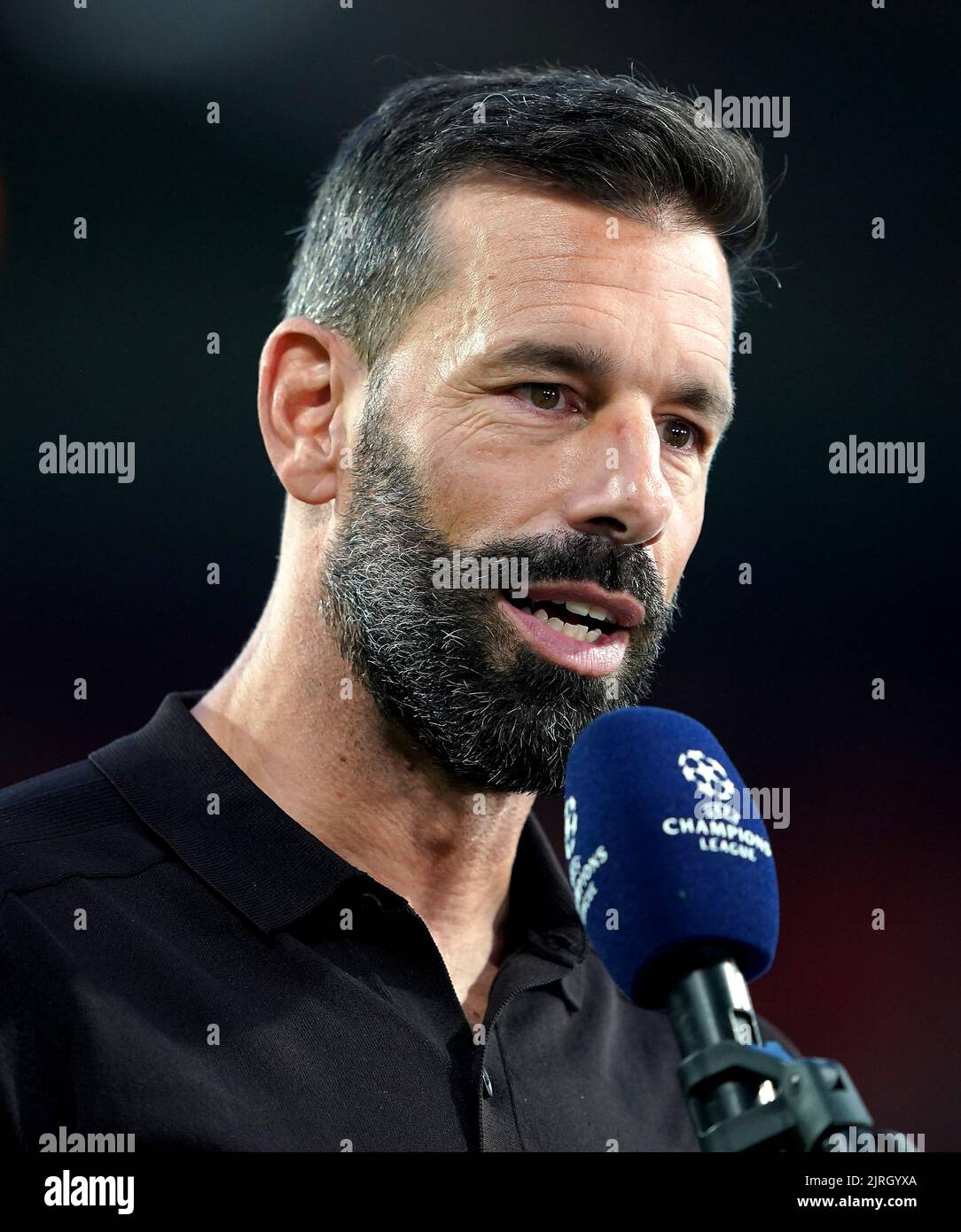 PSV Eindhoven head coach Ruud van Nistelrooy before the UEFA Champions League qualifying match at PSV Stadion, Eindhoven. Picture date: Wednesday August 24, 2022. Stock Photo