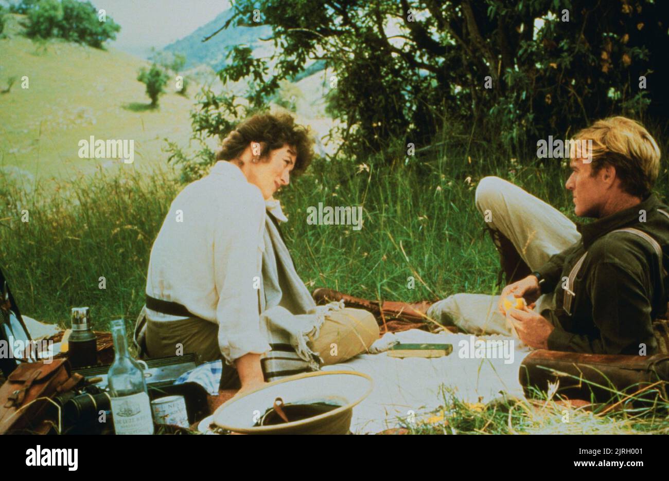 MERYL STREEP, ROBERT REDFORD, OUT OF AFRICA, 1985 Stock Photo