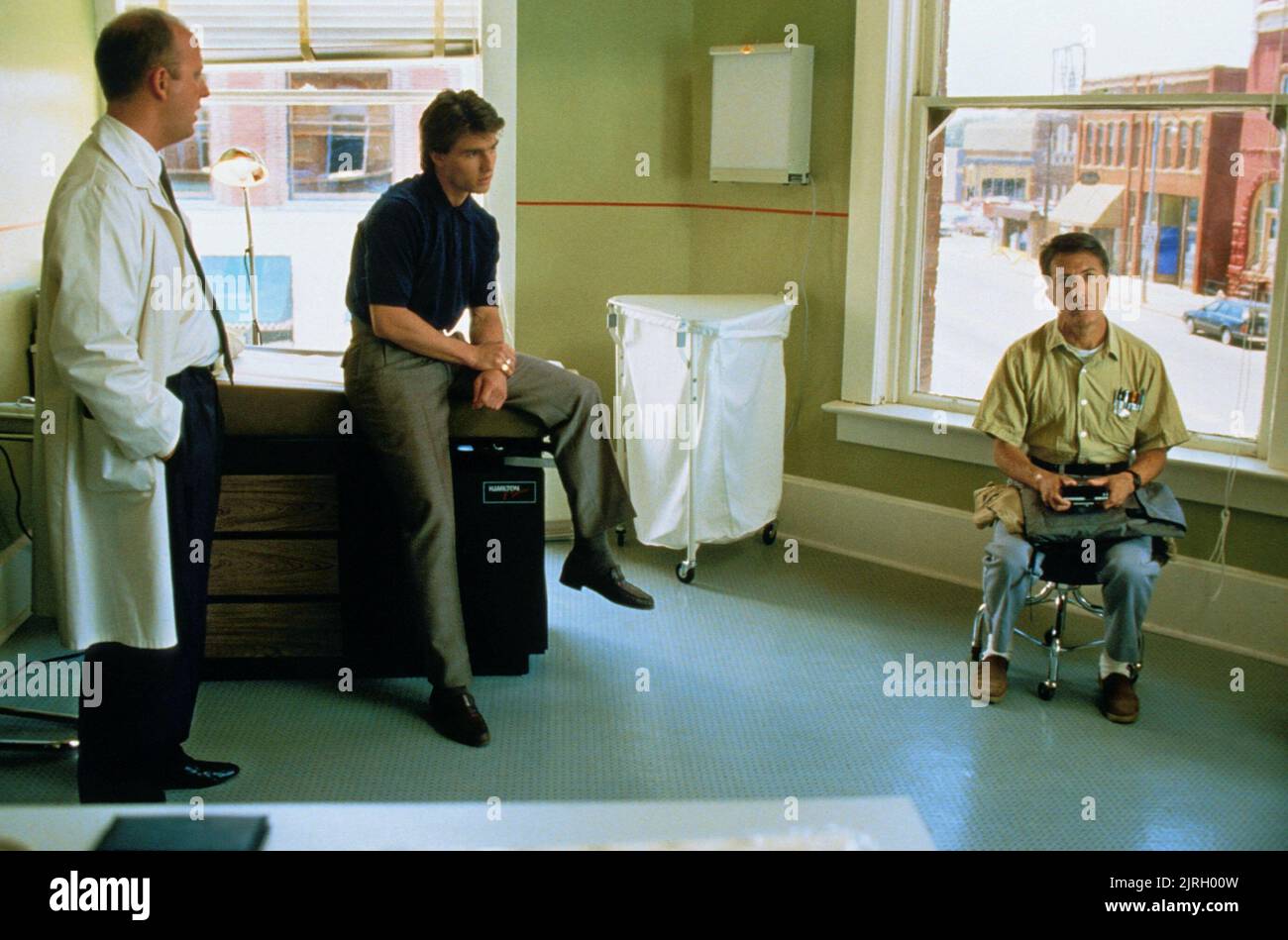 GERALD R. MOLEN, TOM CRUISE, DUSTIN HOFFMAN, RAIN MAN, 1988 Stock Photo