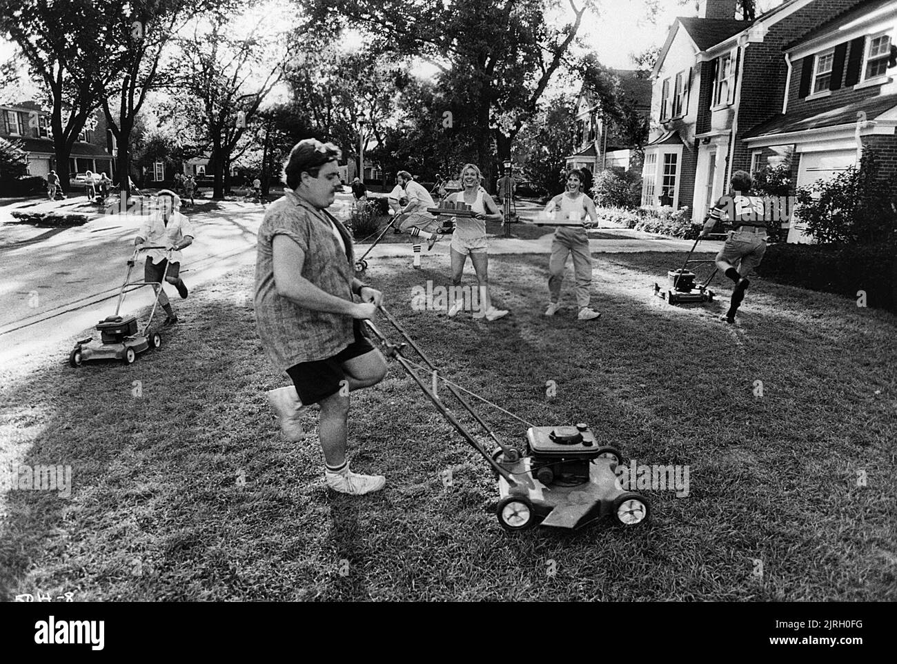 Lawnmower dance scene she s having a baby 1988 stock photo alamy
