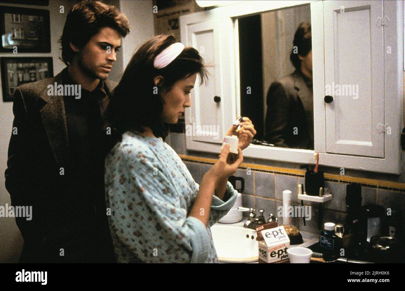 ROB LOWE, DEMI MOORE, ABOUT LAST NIGHT..., 1986 Stock Photo - Alamy