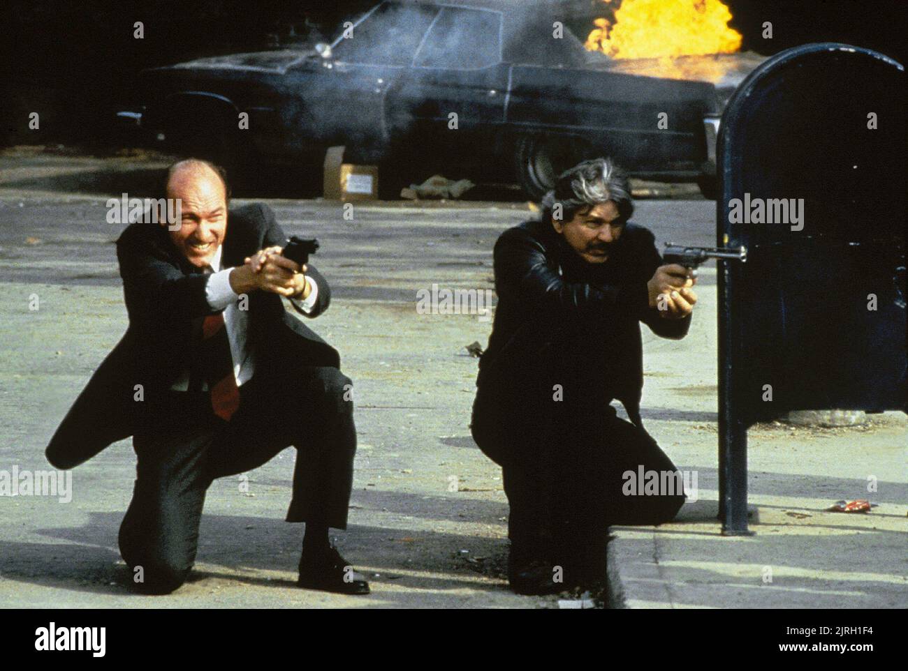 ED LAUTER, CHARLES BRONSON, DEATH WISH 3, 1985 Stock Photo
