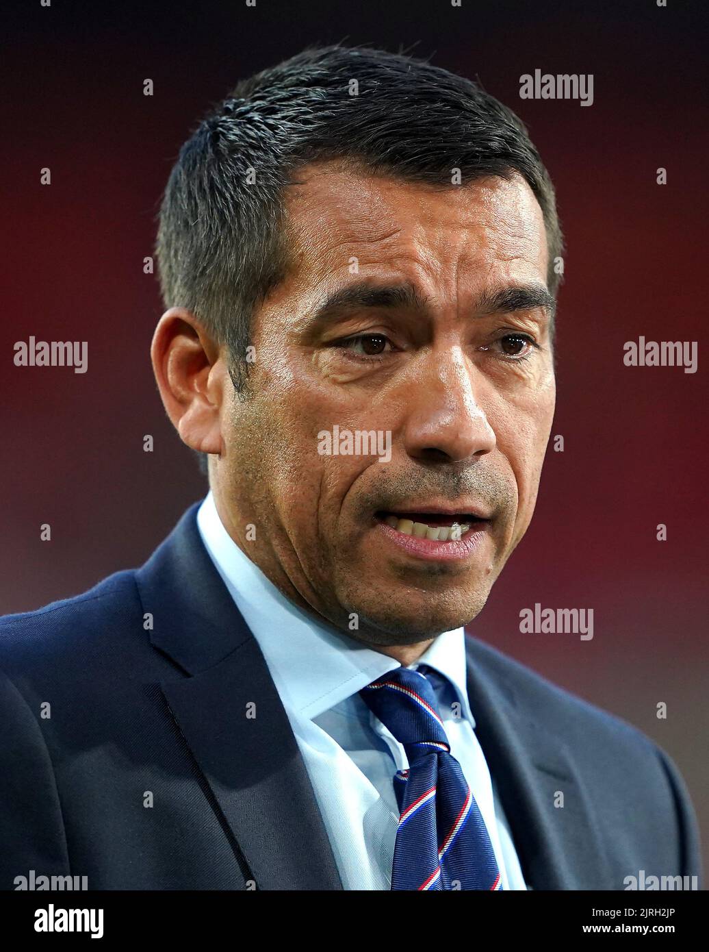 Rangers manager Giovanni van Bronckhorst before the UEFA Champions