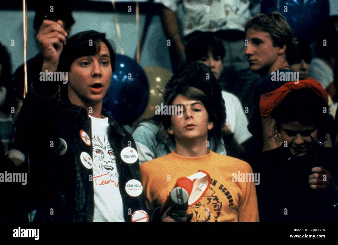 JERRY LEVINE, MATT ADLER, TEEN WOLF, 1985 Stock Photo