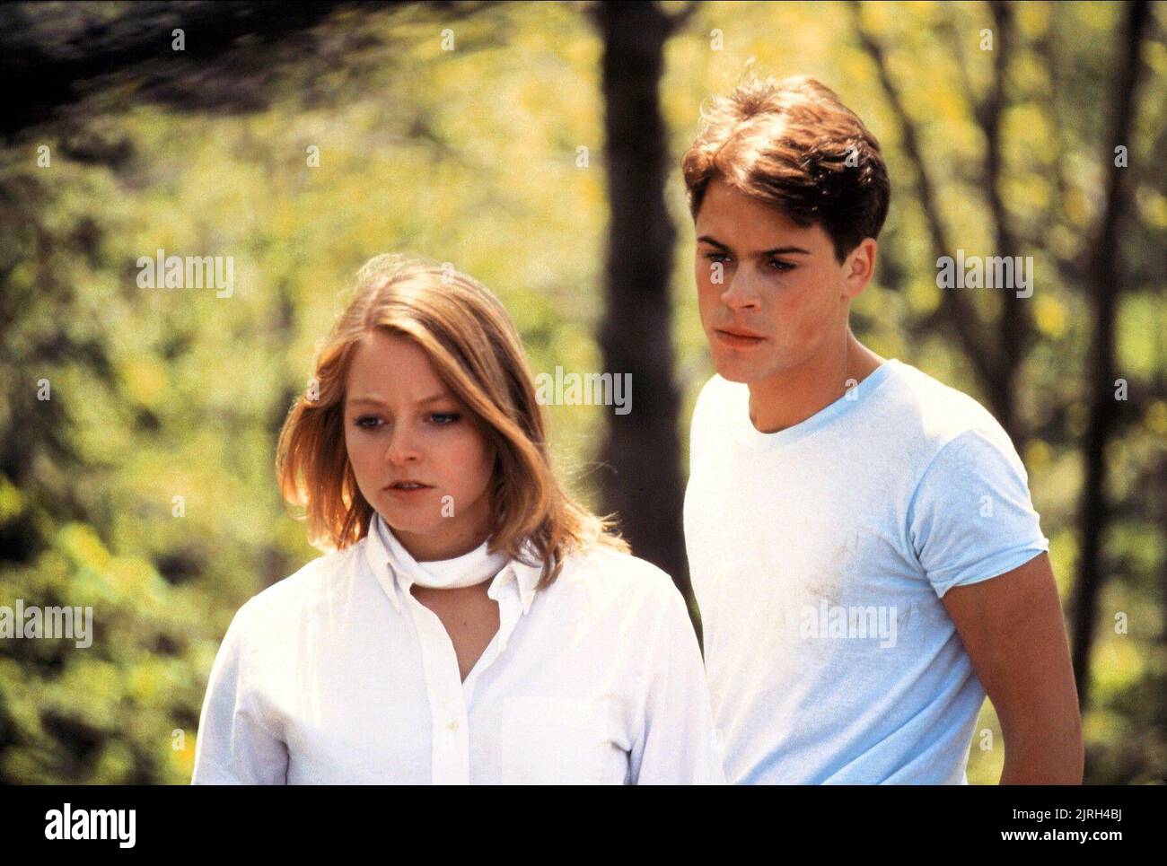 ROB LOWE, JODIE FOSTER, THE HOTEL NEW HAMPSHIRE, 1984 Stock Photo Alamy