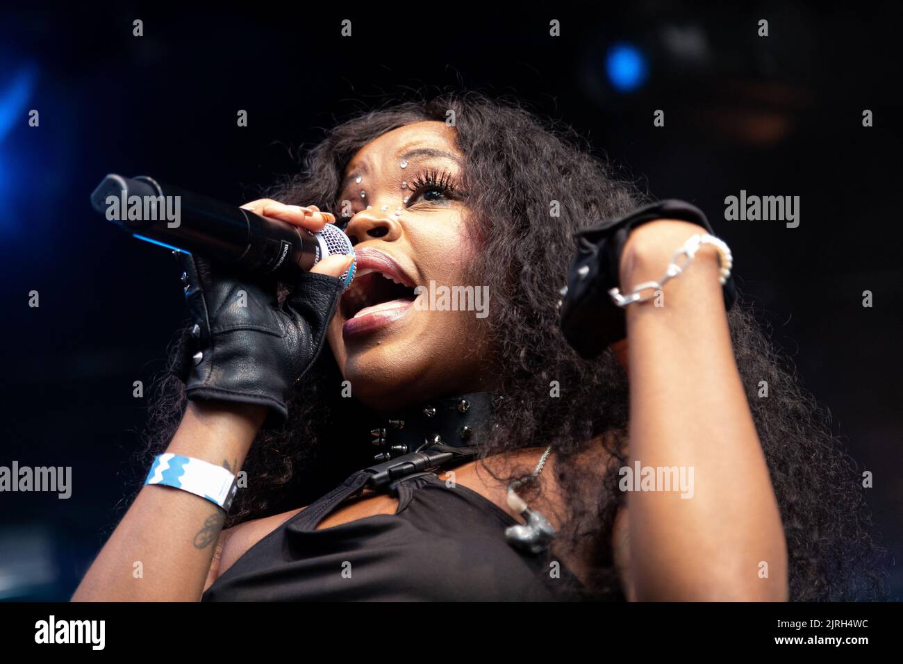 Trondheim, Norway. 19th, August 2022. The Australian singer and songwriter Tkay Maidza performs a live concert during the Norwegian music festival Pstereo Festival 2022 in Trondheim. (Photo credit: Gonzales Photo - Tor Atle Kleven). Stock Photo