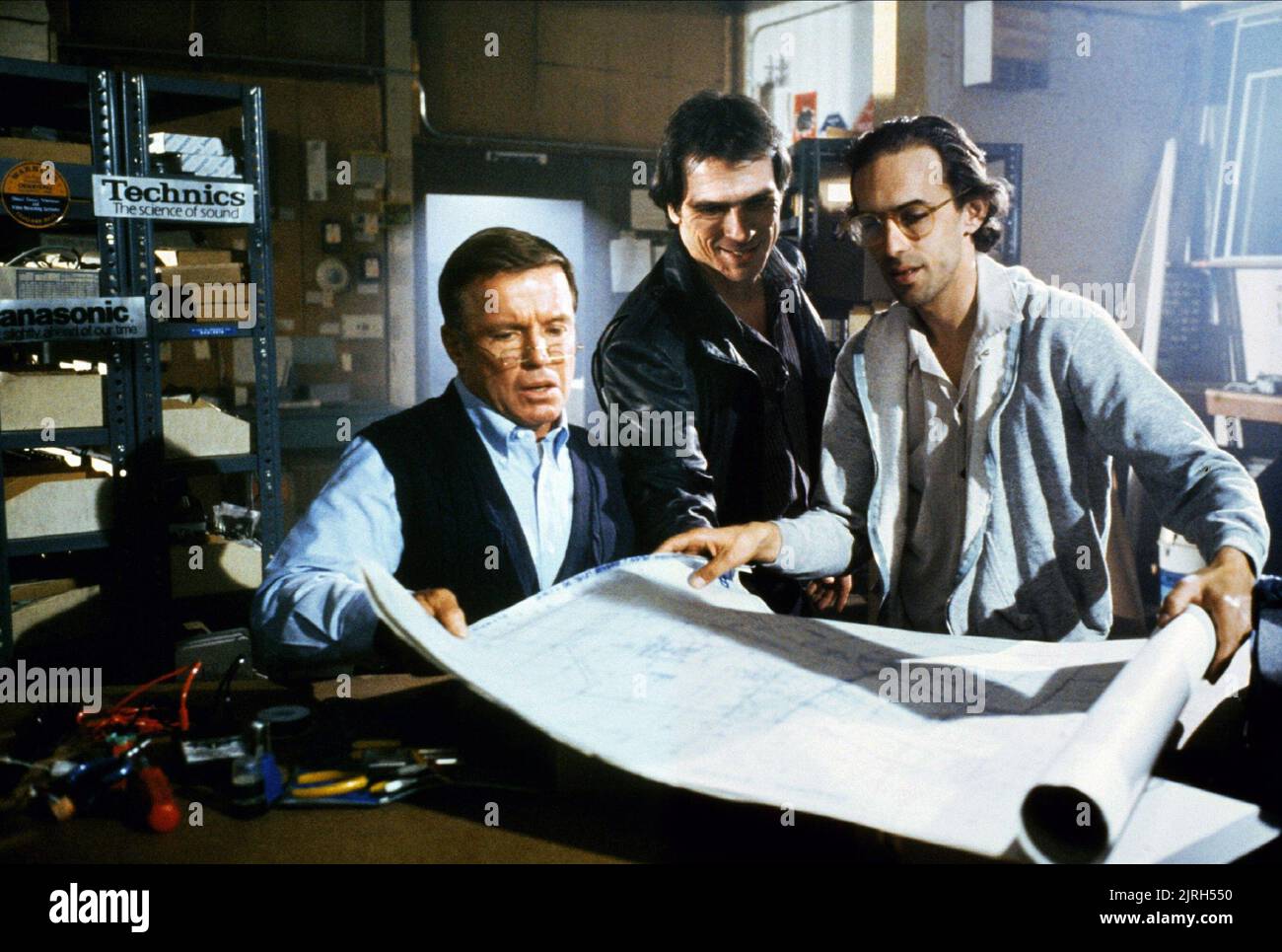 RICHARD JAECKEL, TOMMY LEE JONES, BLACK MOON RISING, 1986 Stock Photo